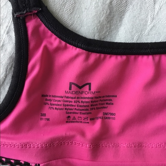 Maidenform pink and black sports bra - Picture 3 of 6